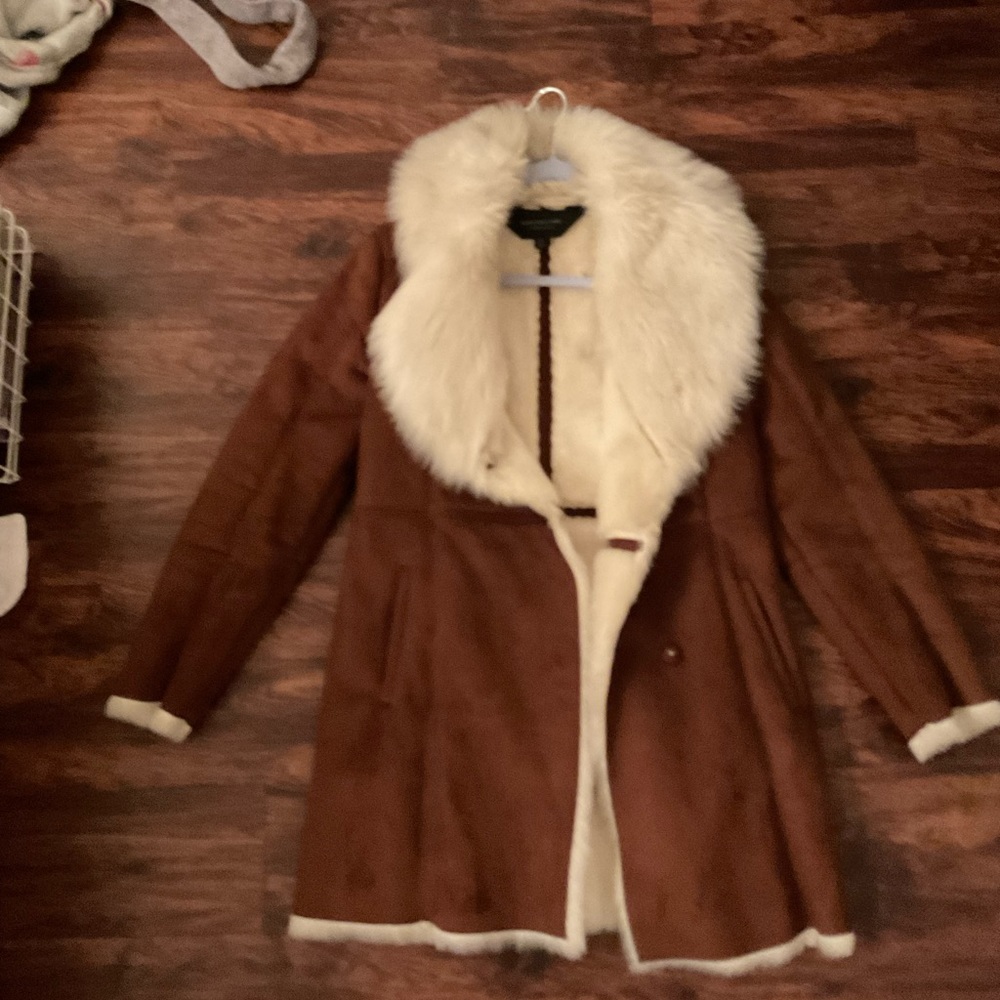 Faux fur coat